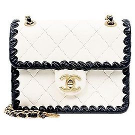 Chanel Mini White Flap Shoulder Bag