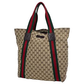 Gucci Shopper-Bag aus braunem Canvas