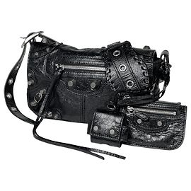 Borsa a tracolla in pelle Balenciaga Le Cagole XS