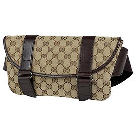 Borsa a tracolla Gucci GG Canvas Beige Brown