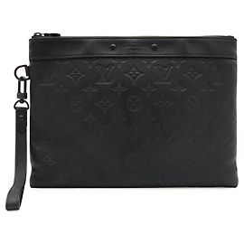 Louis Vuitton Monogram Shadow Pochette To Go Clutch Bag