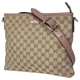 Borsa a tracolla Gucci GG Canvas in Beige Pink