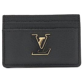 Tarjetero Louis Vuitton de piel negra