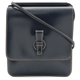Hermès Borsa a tracolla Pochette Hermes Navy Blue