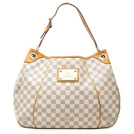 Louis Vuitton White Damier Azur Galliera PM
