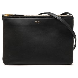 Céline Celine Trio Crossbody Small in Pelle di Agnello Nera