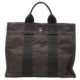 Hermès Gray Canvas Herline PM