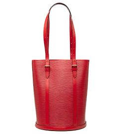 Louis Vuitton Red Epi Bucket GM