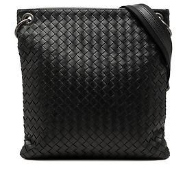 Bottega Veneta Black Nappa Intrecciato VN Crossbody