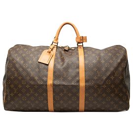 Louis Vuitton Brown Monogram Keepall 60