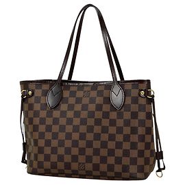 Bolso Tote Louis Vuitton Damier Brown Neverfull PM