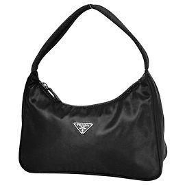 Bolsa de mão Prada em nylon preto