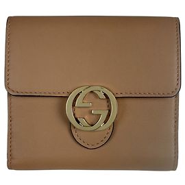 Gucci Bi-Fold Geldbörse aus braunem Leder