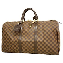 Louis Vuitton Damier Keepall 50 Boston Bag N41427 Ebene