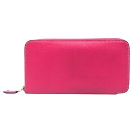 Hermès Cartera larga HERMES Azap en Pink Rose Tyrien