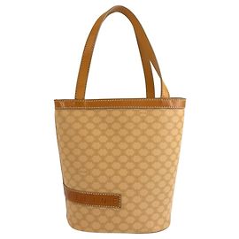 Céline Celine Vintage Macadam Beige Brown Tote Bag