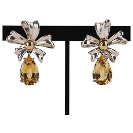 Autre Marque Orecchini Tiffany & Co. Vintage con motivo a fiocco e fiore