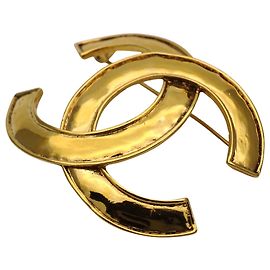 Broche Chanel chapado en oro