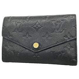Portafoglio tri-fold Louis Vuitton in Noir