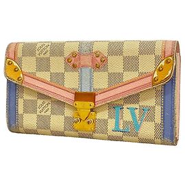 Louis Vuitton Damier Azur Summer Trunk Portefeuille Sarah Long Wallet