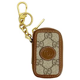 Portachiavi Gucci GG Supreme Brown
