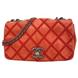 Borsa a tracolla Chanel Wild Stitch rossa