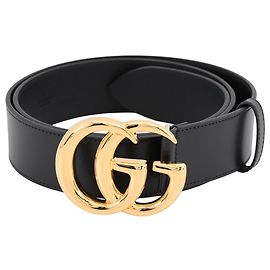 Gucci Double G breiter Ledergürtel