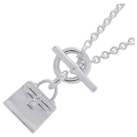 Hermès Collana Amulette Kelly Hermes in Argento