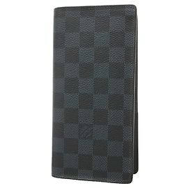 Louis Vuitton Damier Cobalt Portefeuille Brazza Long Wallet