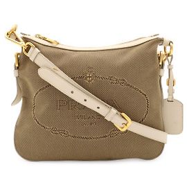 Bolso bandolera Prada de jacquard con logotipo