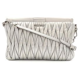 Borsa a spalla Miu Miu Matelassé Gather