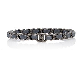 Chanel Leather Chain CC Turnlock Bangle