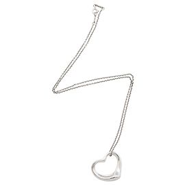Collana Tiffany & Co. Elsa Peretti Open Heart 27mm Large in argento sterling