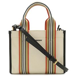 Borsa Tote Burberry Icon Stripe Canvas
