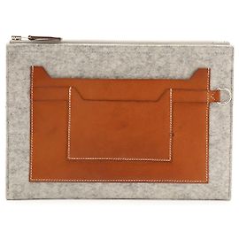 Pochette Hermès Toudou en cuir