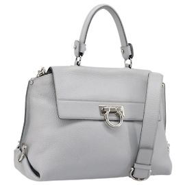 Salvatore Ferragamo Sofia Satchel Leather Medium
