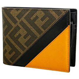 Cartera Fendi Zucca Marrón Negro PVC