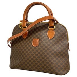Céline Celine Macadam Brown 2-Way Handtasche