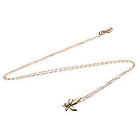 Tiffany & Co. Paloma Picasso Olive Leaf Pendant 18K Rose Gold with Diamond Mini