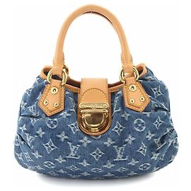 Borsa a mano Louis Vuitton Monogram Denim Pleaty