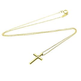 Pendente Croce Tiffany & Co. Oro Giallo 18K con Diamante