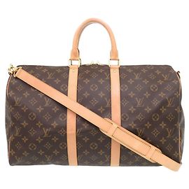 Louis Vuitton New Keepall Bandoulière 45 Monogram Boston Bag