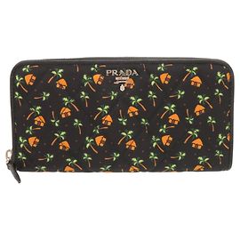Prada Palm Tree House Long Wallet