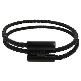 Hermès Pulsera Hermes Tourni Tresse Veau Swift So Black