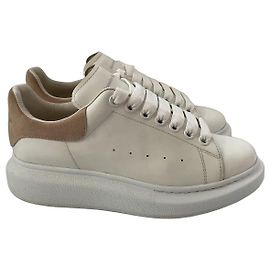 Alexander McQueen Baskets Oversized Blanc et Daim