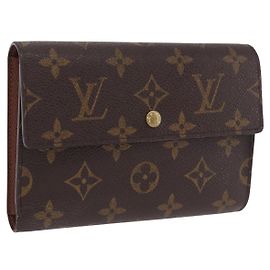 LOUIS VUITTON Monogram Porte TresorEtui Papie Wallet M61202 LV Auth 199402