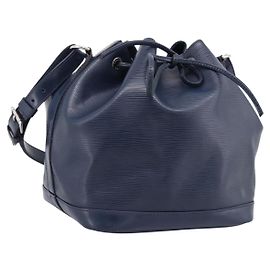LOUIS VUITTON Epi Petit Noe Schultertasche Indigo M40675 LV Auth 201946A