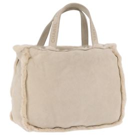 Borsa a mano CHANEL Mouton Beige CC Auth 200356A