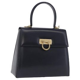 Salvatore Ferragamo Bolsa de mão convertível em couro