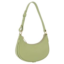 Céline CELINE Hand Pouch Mini Ava Hand Bag Leather Green Gold Auth 200058M